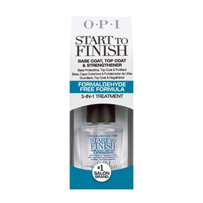 OPI Start to Finish Top Coat &amp; Base Coat &amp; Strengthener 15ml Free Formula Self Nail Nail Hardener OPI New  May be in the wrong box