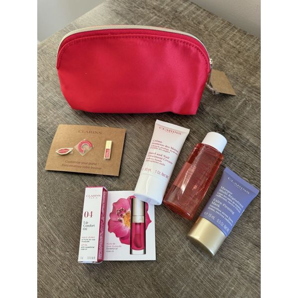 Clarins 6Pcs  Gift Set Travel Kit New