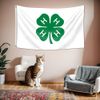 DecrPlus 4-H Clover Flag Education Flag (3x5Ft,Double-Sided,150D Polyester) For Educational Wall Art,Training Organization Classroom Decor