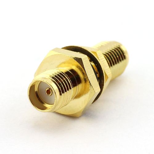 DGZZI 2-Pack RF Coaxial Adapter with Waterproof Gasket SMA Coax Jack Connector SMA Female to SMA Female
