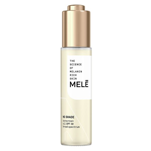 MELE Sunscreen Oil For UV Protection No Shade SPF 30 Blends In Without a Trace 1 oz, White