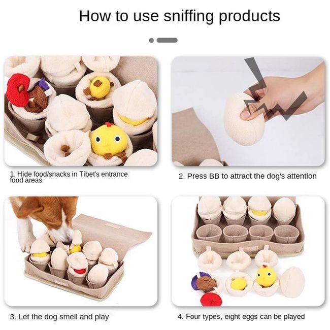 Dog Snuffle Toys Slow Feeding Pet Items Soft Toy Anti Choking Increasing IQ  For Dogs Puppy Interactive Squeakers Pets Training