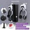 EJGAME Wall Mount Shelf Bundle Compatible with PS5(Disc/Digital) Edition, Sturdy Steel Wall Mount Bracket with Controller & Headphone Holder Hanger