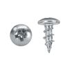 1000 Pack #8 X 7/16" Coarse Deep Thread Truss Head Zinc Finish Phillips Screws
