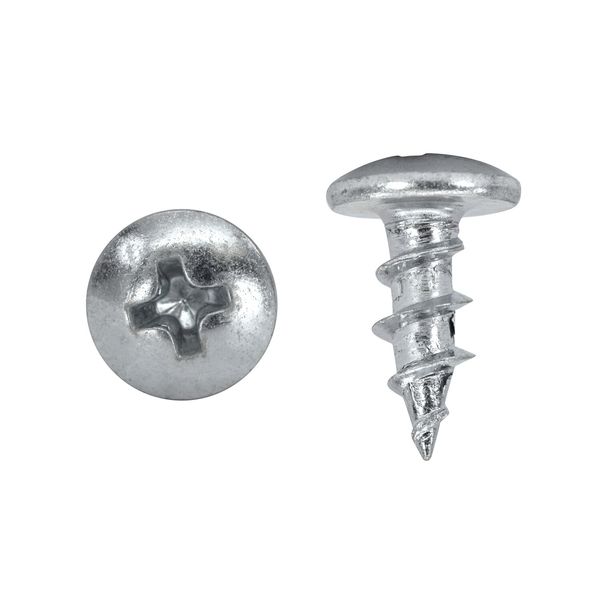 1000 Pack #8 X 7/16" Coarse Deep Thread Truss Head Zinc Finish Phillips Screws