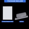 sourcing map Hanging File Folder Tabs, 2 Inch Insertable Tabs and Inserts Plastic Clear File Organizer Labels Filing for Folder Quick Identification, Clear, 50 Pcs