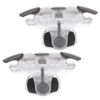 sourcing map Gaming Trigger Mobile Game Controller 3rd Double Side Fire Keys Shooter Sensitive Clear for 4.7-6.5 Inch Cell Phone