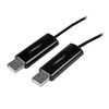StarTech.com USB Keyboard Mouse Switch Cable with File Transfer for PC and Mac, USB File Transfer Cable, Dual Port USB KM Switch, Black