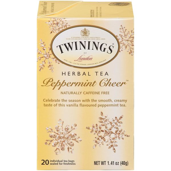 3 Pack - Twinings Peppermint Cheer Herbal tea - 20 Count