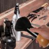 BARBER PRO Barber Neck Duster Brush for Face Neck Cleaning Brush Black