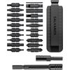 Galvanox 23PC Bit Kit for Leatherman – Ratchet, Hex Adapter, Case (Black)