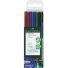 Faber-Castell Non-Permanent Medium Tip Multimark (Wallet of 4)