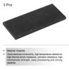 sourcing map Graphite Block Ingot Rectangle Graphite Electrode Plate Board 100x50x5mm for Melting Casting, Electrolysis Electroplating, 3 Pcs