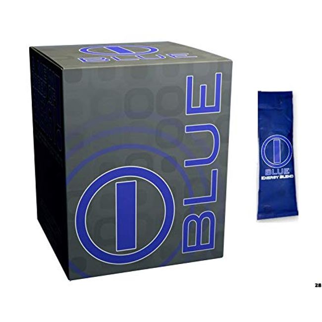 Bhip I -Blue Natural Energy Drink - 100% Natural - No Crash - Energy That Last for Hours - 30 Packets/Box - Vitamins & Amino Acid Supplement