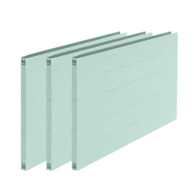 PLUS #004NP 78-325 Flat File A3 Horizontal 2 Hole 3 Pack Blue