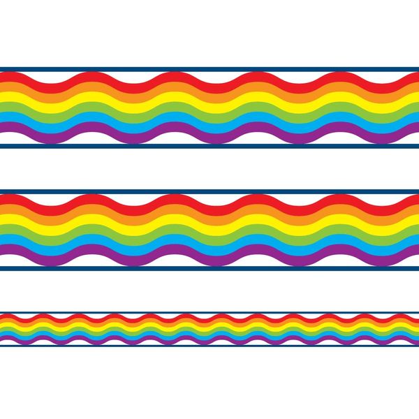 Classroom Capers Rainbow Noticeboard / Classroom Display Borders - 12 metres