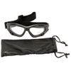 Military Tactical Commando Air Pro Goggles Eye Protection Clear Lens Black Frame