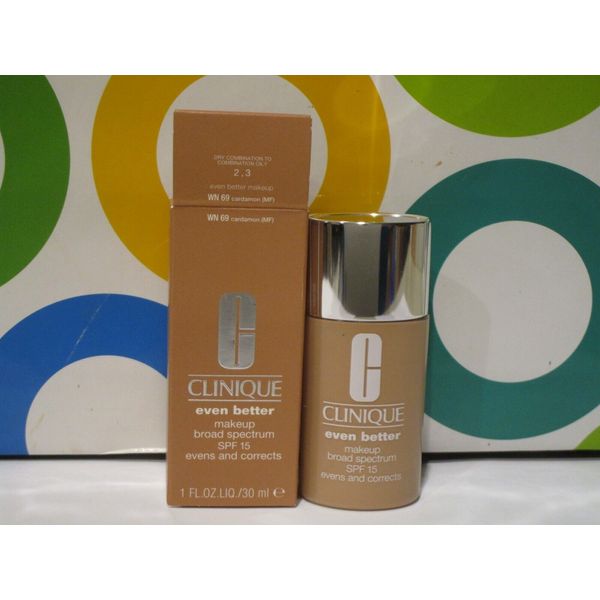 CLINIQUE ~ EVEN BETTER BROAD SPECTRUM MAKEUP ~ # WN 69 CARDAMON ~ 1 OZ