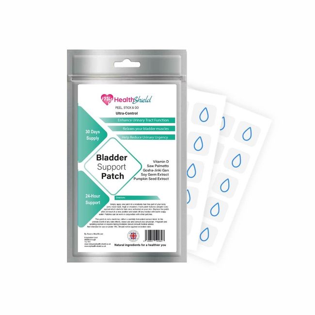 Ultra-Control Bladder Support Patches | UTI Treatment | Bladder Control Supplement for Women & Men