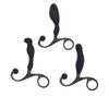 Plug Silicone Dildo, Beginner, Thin Expansion with Handle, Uneven Unisex, Dangling Goods-3 Piece Set