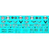 1/64 "Corvette" Assorted Emblems Decal SCR-0884