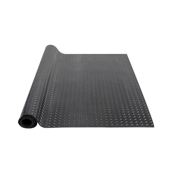 VEVOR 4 x 6 ft Garage Floor Mat Diamond Plate PVC Vinyl Flooring Rolls Non-Slip