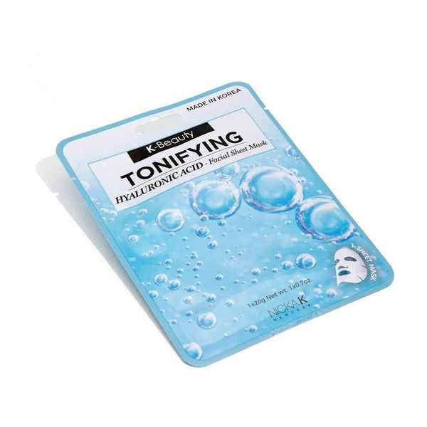 K-BEAUTY Hyaluronic Acid Full Face Facial Mask Sheet (Tonifying)