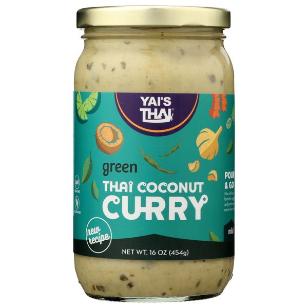 Yai's Thai Green Coconut Curry Sauce 16 Ounce