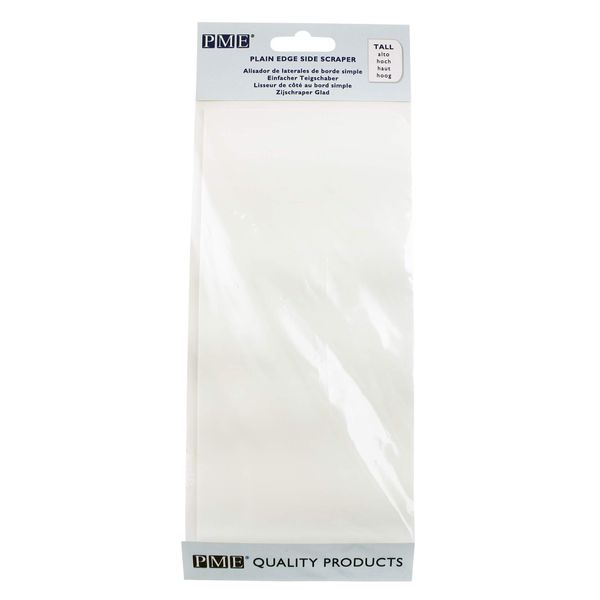 PME PS41 Plain Edge Plastic Side Scraper 8 inches, White