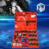 28Pcs Cooling System Leak Test and Pneumatic Purge Fill Set w/ Adapter Caps