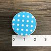 Blue Bulk MINI Candy Nut Paper Cups - Mini Baking Liners - Blue White Polka Dot - 100 Pack
