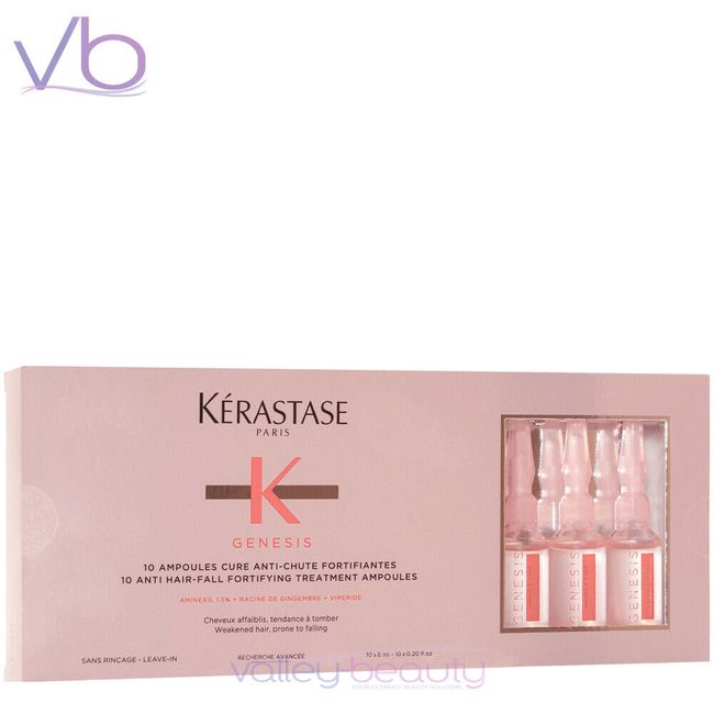 KERASTASE Genesis Ampoules Cure Anti-Chute Fortifiantes, Anti Hair-Fall Treat