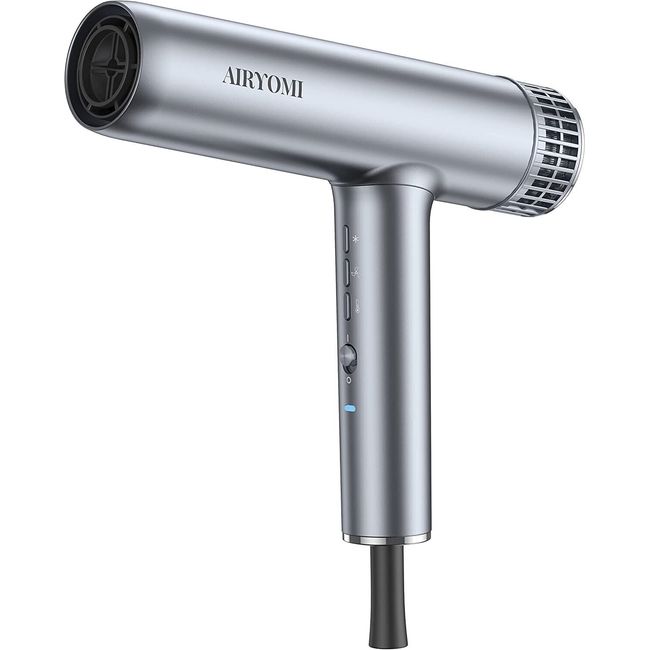 AIRYOMI Professional Hair Dryer, Brushless Motor, Ionic, Magnetic with Diffuser