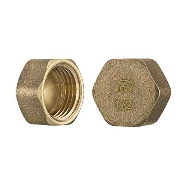 3/4" inch Thread Brass Pipe Screw Hex Female Blanking Plug Tube End Cap