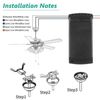 Universal Wireless Remote Control Receiver Kit Replacement for Ceiling Fan Light