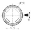 Wirquin 19032006 M32 Toilet Bowl Ring Standard
