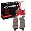 Sixity C6 Rear Ceramic Brake Pads compatible with Honda GL1800 Gold Wing 2007-2010 Complete Set