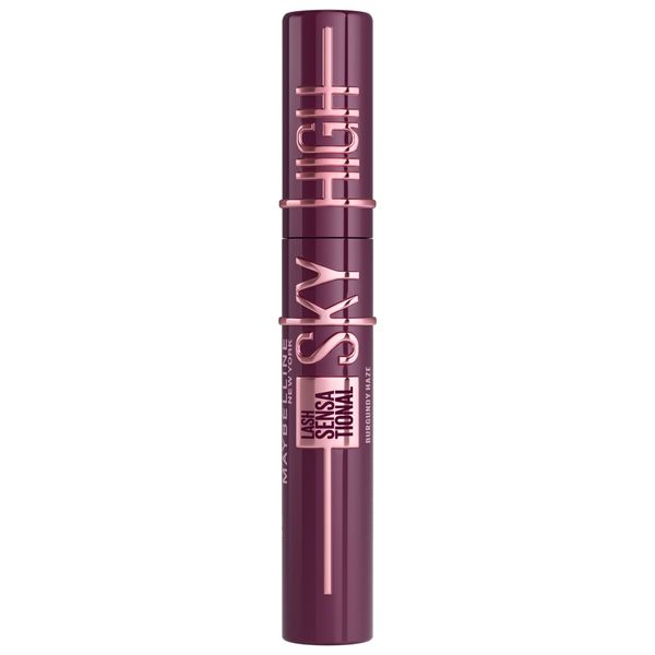 Maybelline New York Burgundy Wimperntusche für extrem lange Wimpern, Lash Sensational Sky High Mascara, Burgundy Haze, 7,2 ml