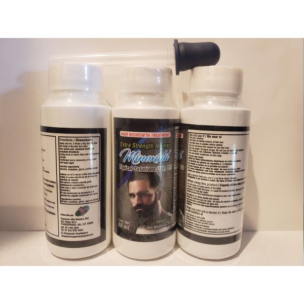 Hair Regrowth Treatment 3 pack 60ml each 3 Months Supply For Men Extra Strength