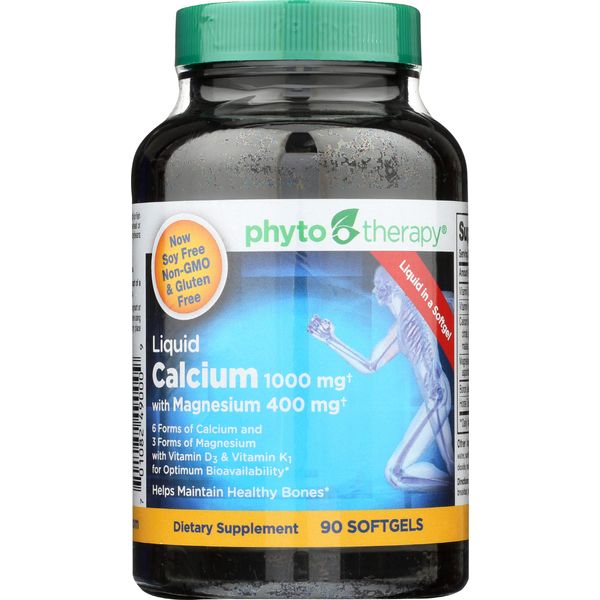 Phyto-Therapy Liquid Calcium, 1000 Mg, 90 Count