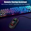 Desktop Computer Power Switch, AZMXDVP External Remote Start PC Motherboard Power On Off Reset Switch Button Extension Cable-M30