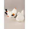 LLADRÓ Hen Figurine. Matte White. Porcelain Hen Figure.