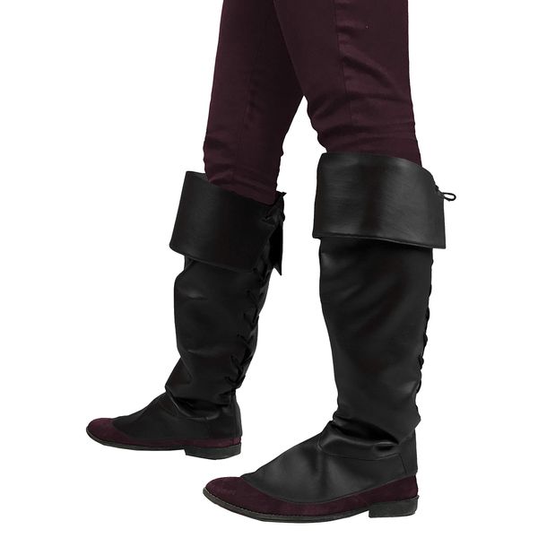 Black Pirate Boot Covers