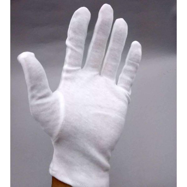 Wing Ace Cotton Smooth Gloves (No Gusset), 5 Dozen Set, M Size