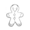 BIRKMANN Cookie Cutter (Gingerman Shape, 3.0 x 2.4 inches (7.5 x 6 cm)