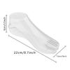 Groupcow Female Plastic Foot Model Tools for Sandals Display (Transparent)