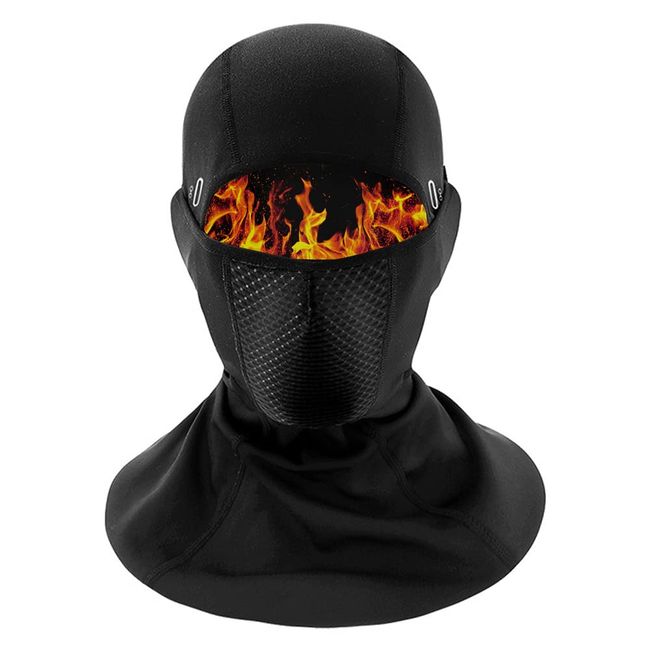 CUBATTY Balaclava, Cold Protection, Face Mask, Neck Warmer, For Winter, Balaclava, Thick, Neck Guard, Fleece Lined, Warm, Warm, Warm, Warm, Windproof, Soft Texture, Elastic Material, Includes Eyeglass Holes, For Skiing, Snowboarding, Bicycle, Mountain Cli