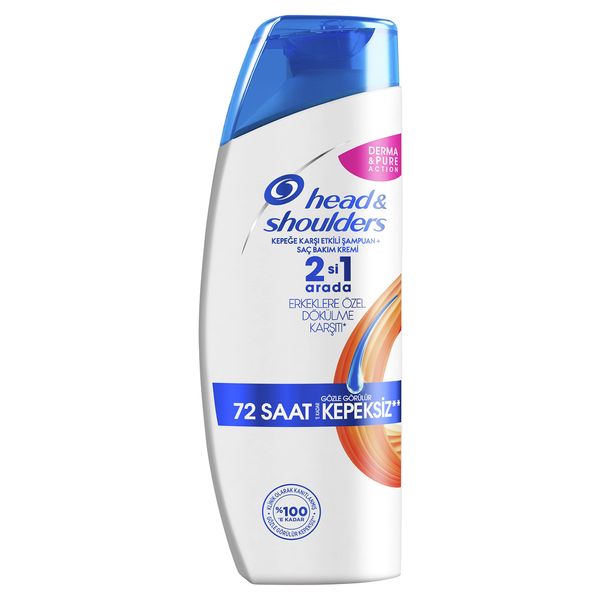 Head & Shoulders 2'si 1 Arada Şampuan Erkeklere Özel Dökülme Karşıtı ve Kepeğe Karşı Etkili, 180 ml