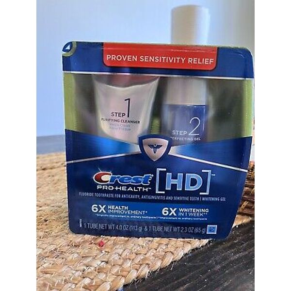 Crest Pro-Health HD 2 Step Whitening Toothpaste & Plaque Remover EXP SE20