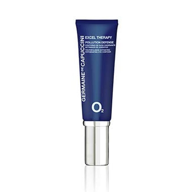 GERMAINE DE CAPUCCINI - Excel Therapy O2 I Anti-Pollution Oxygenating Eye Contour - Corrective Treatment for bags and dark circles - Decongestant - Reduces wrinkles - Regenerates Pollution Damage - UV - Blue Light - 15 ml